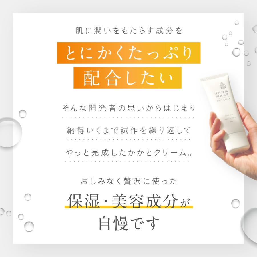 URUNWRAP（ウルンラップ） かかと 角質ケア かかとクリーム 肌 保湿