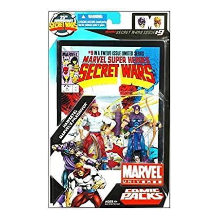 好評販売中マーベル ユニバース 3.75インチ アクションフィギュア コミックパック #09/ホークアイ&パイルドライバー アベンジャーズ