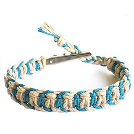 【正規逆輸入品】 調節可能なワニクリップTeal Hempブレスレット – ハンドメイド_並行輸入品 Natural and ブレスレット 【正規逆輸入品】 調節可能なワニクリップTeal Hempブレスレット – ハンドメイド_並行輸入品 Natural and ブレスレット
