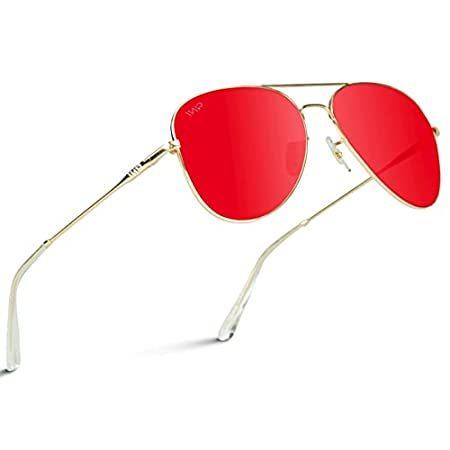セール特集 クラシックアビエータースタイルメタルフレームサングラス レッドレンズ 並行輸入品 レノボでおなじみなツートーン Www Desenvolvimentovirtual Com