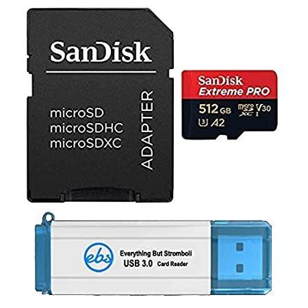 高速配送 512GB Pro Extreme 好評販売中SanDisk Micro Bundle (SDQXCZ-512G-GN6MA) 10 Class Card SD MicroSDメモリーカード