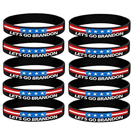 Let S Go ブランド ブラック ブランド リストバンド ブレスレット レディースアクセサリー スポーツラバーブレスレット 10個 レディース メンズ 学生 子供へのギフトなど 10個 並行輸入品 B09l8bdmyk Shizu店