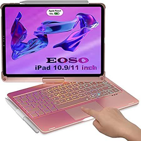 【人気商品！】 Case Generation 4th Air iPad Eoso with Touchp_並行輸入品 Rotatable 360° Keyboard–Magic その他キーボード、アクセサリー