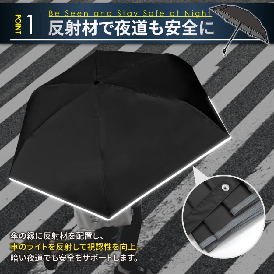 日傘 完全遮光 UVカット 日焼け 紫外線 対策 形状記憶 折りたたみ傘