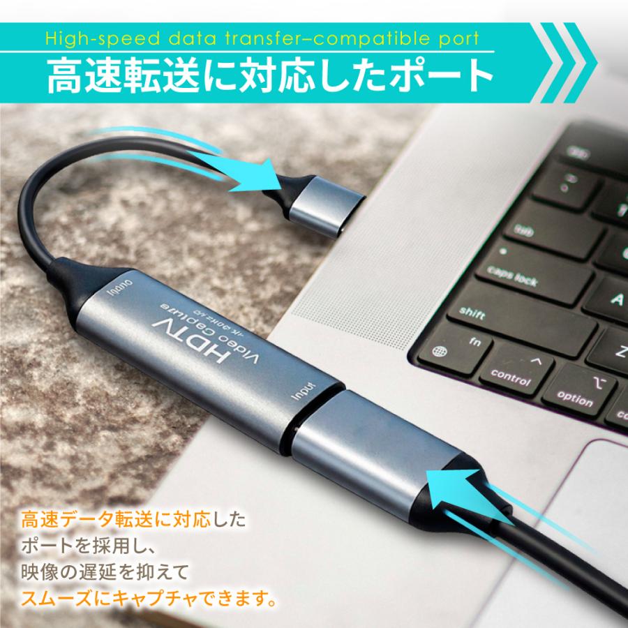 シズカウィル（shizukawill） HDMI キャプチャーボード USB3.0 Type-C