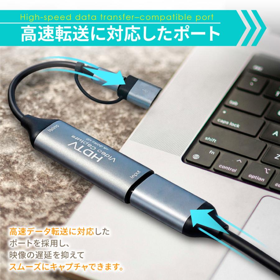 シズカウィル（shizukawill） HDMI キャプチャーボード USB3.0 Type-C