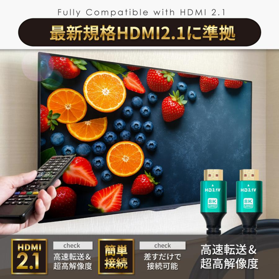 シズカウィル（shizukawill） HDMIケーブル 3m 高速転送 8K高画質 ハイ