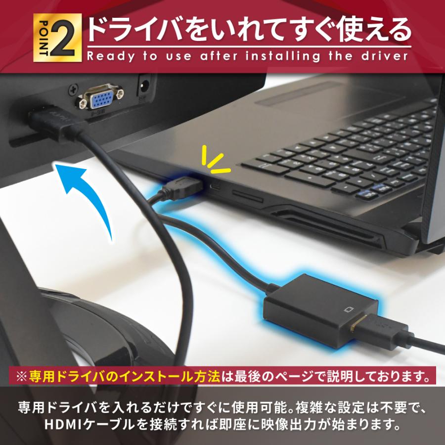 シズカウィル（shizukawill） USB to HDMI 変換アダプタ HDMI変換 USB3