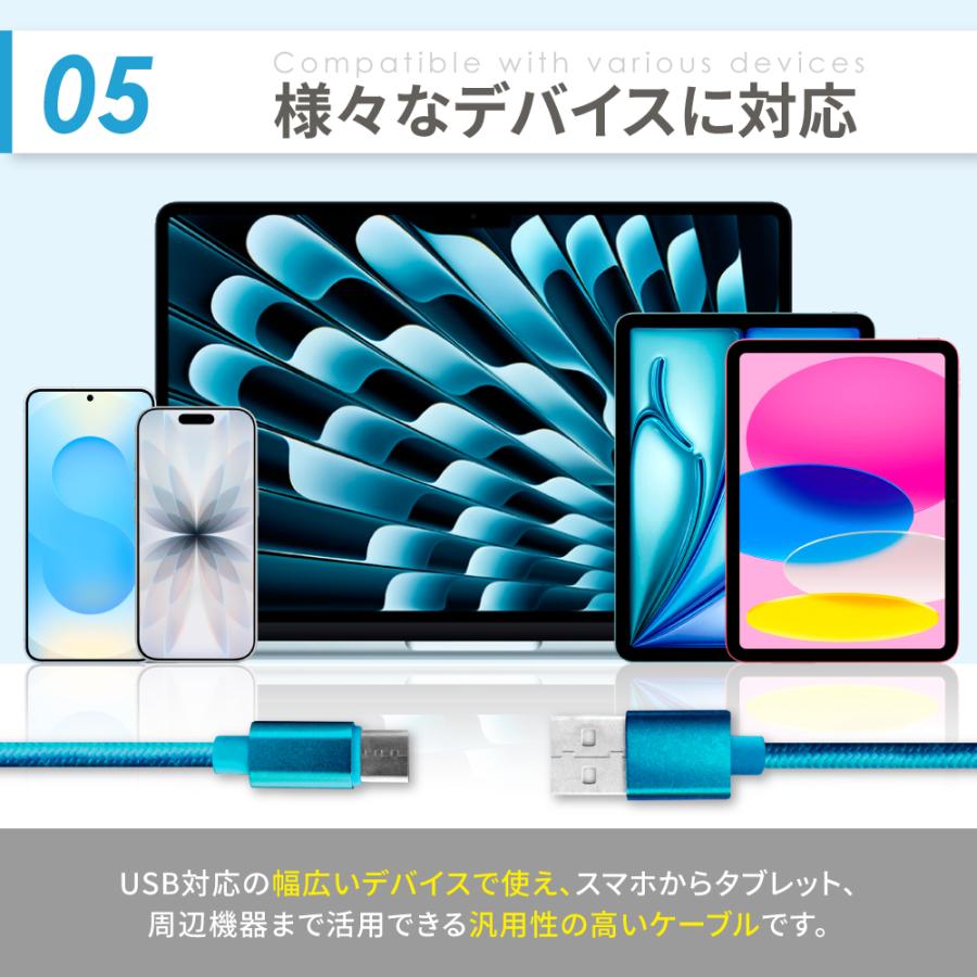 シズカウィル（shizukawill） usbケーブル 充電ケーブル 0.5m ノートPC