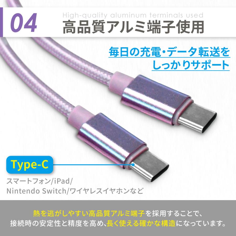 シズカウィル（shizukawill） Type-C ケーブル タイプc 充電ケーブル