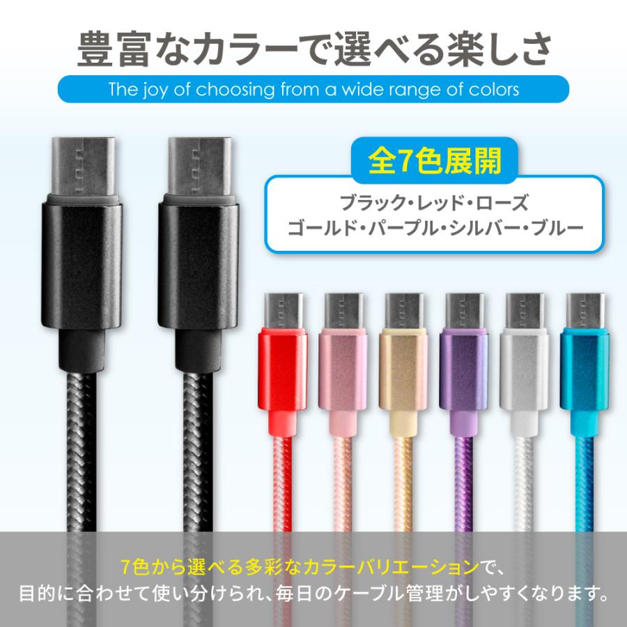 シズカウィル（shizukawill） Type-C ケーブル タイプc 充電ケーブル