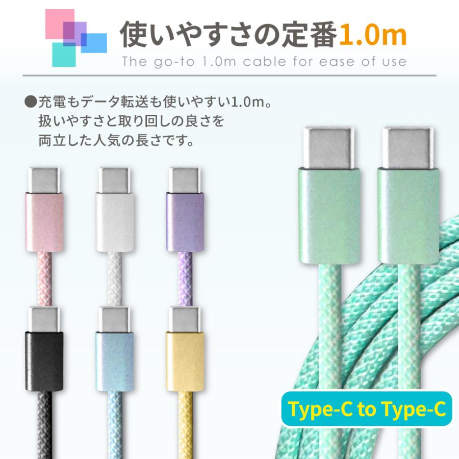シズカウィル（shizukawill） Type-C ケーブル タイプc 充電ケーブル