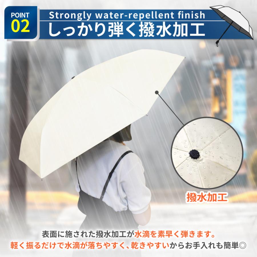 日傘 完全遮光 折りたたみ傘 遮熱 晴雨兼用 日焼け防止 レディース