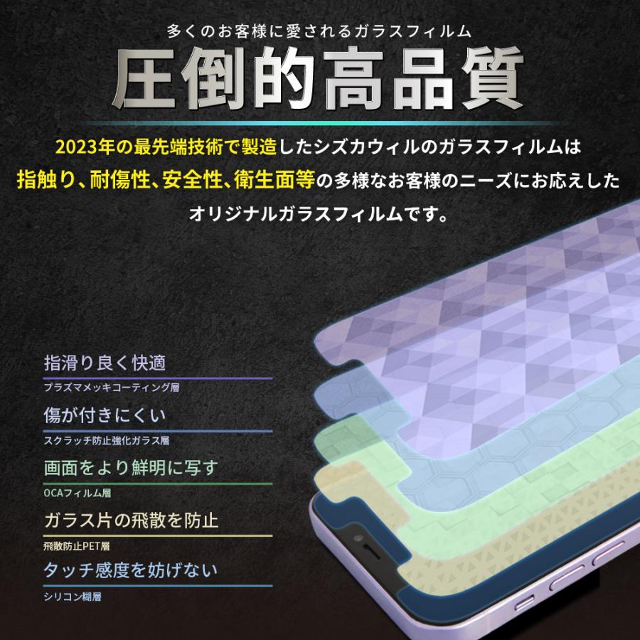 シズカウィル iPhoneSE 第3世代 se3 se2 ガラスフィルム 保護