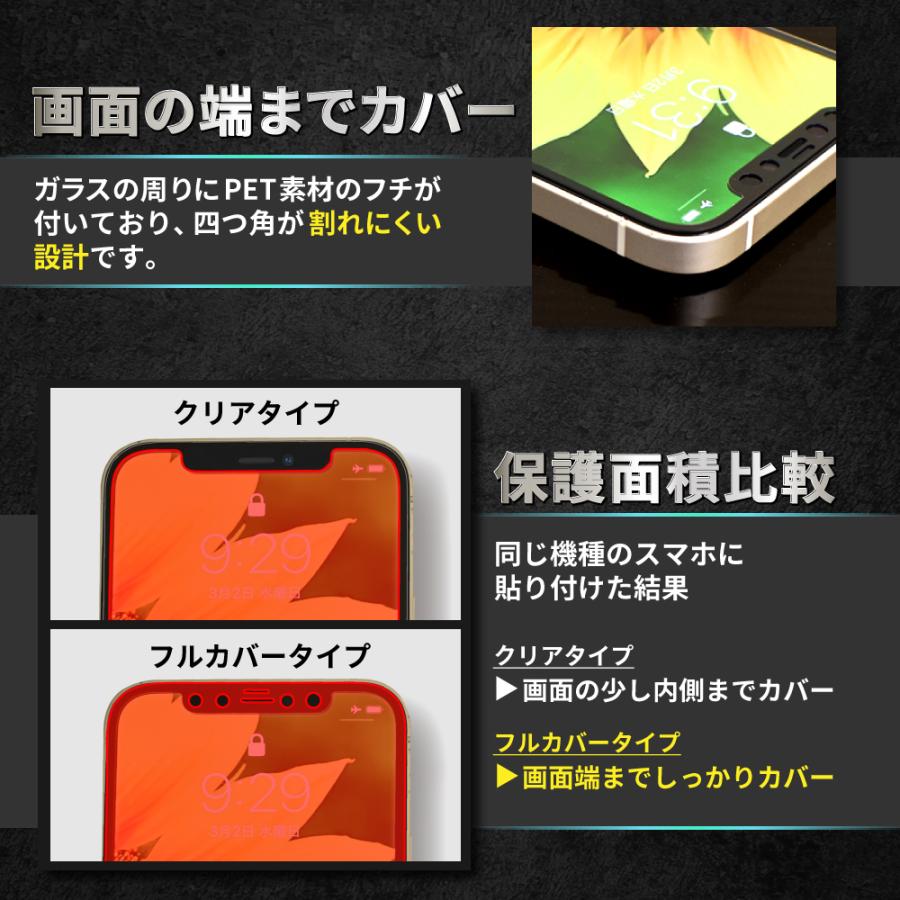 iPhone11 Pro Max ガラスフィルム 保護フィルム 全面保護 iPhone XS Max 液晶保護フィルム フィルム 黒縁 shizukawill シズカウィル｜shizukawill｜08