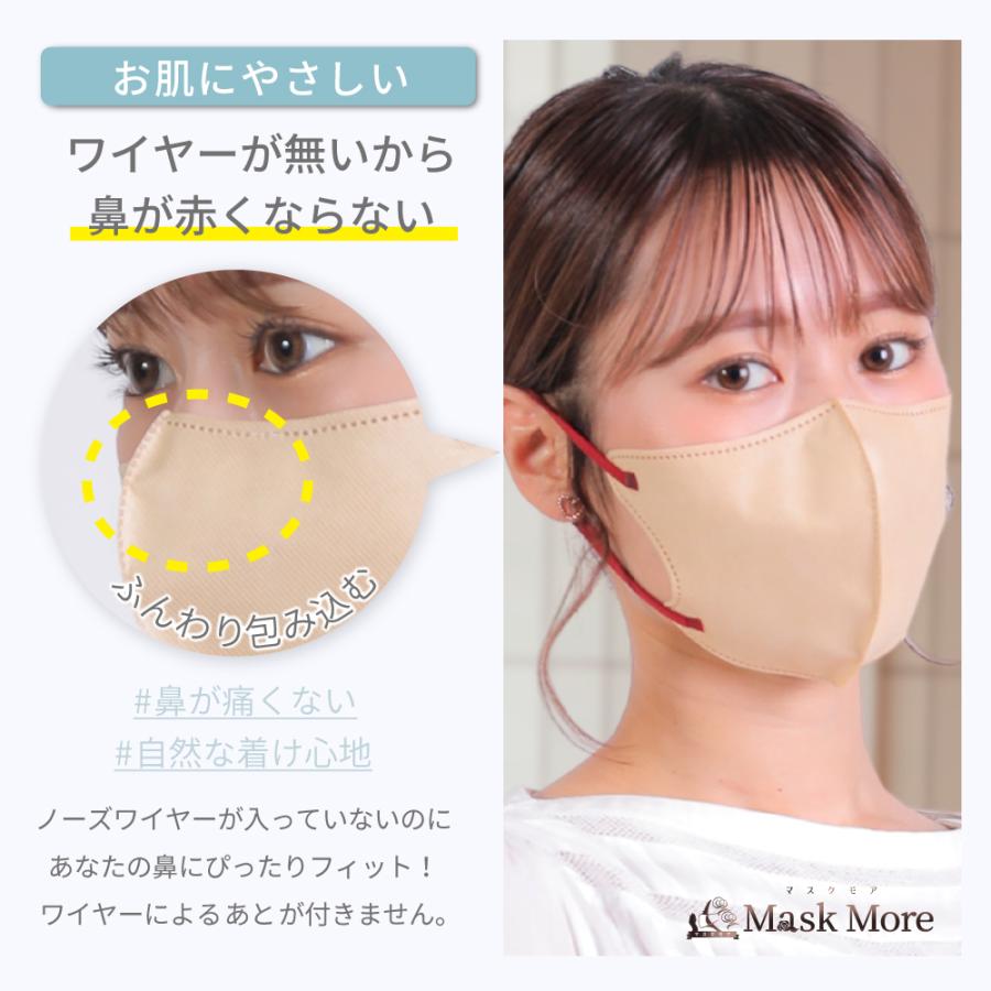 冷感マスク 3Dマスク 不織布マスク 立体マスク 接触冷感マスク バイカラー 小顔マスク カラーマスク おしゃれ マスクモア マスク 冷感 20枚入り | マスクモア | 25