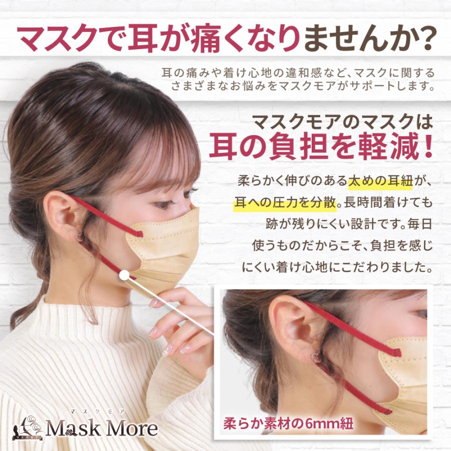 バイカラーマスク 4Dマスク 立体マスク 不織布マスク カラーマスク 小顔マスク おしゃれ マスクモア 立体 マスク 不織布 男性用 女性用 20枚入り | マスクモア | 15