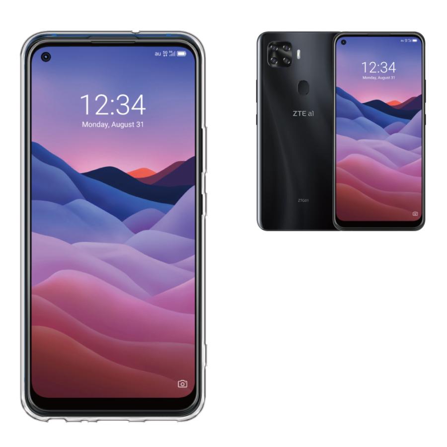 シズカウィル（shizukawill） ZTE a1 5G ZTG01 ケース 高透明 耐衝撃