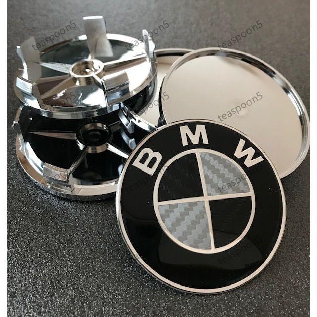 BMW ホイールキャップ 68mm カーボン黒 センターキャップ ステッカー ブラックシルバー 4個｜shizukustore｜05