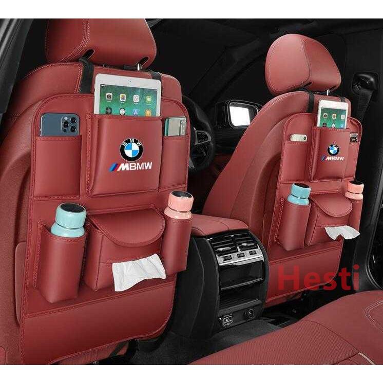 高品質 2枚セット BMW Mスポーツ ティッシュカバー シートバックポケット キックガード 収納袋 物置袋 全車種対応可能 4色選択可能｜shizukustore｜03