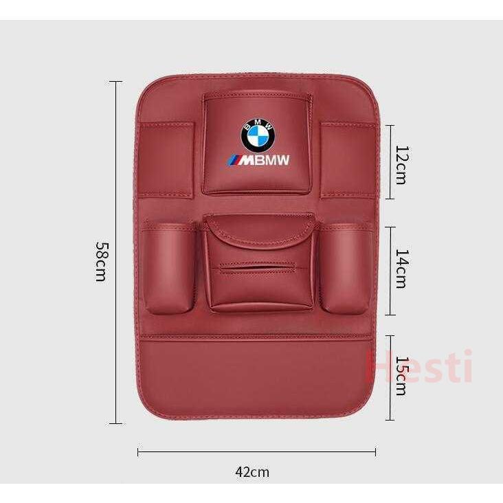 高品質 2枚セット BMW Mスポーツ ティッシュカバー シートバックポケット キックガード 収納袋 物置袋 全車種対応可能 4色選択可能｜shizukustore｜06