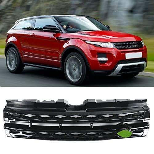 Range Rover Evoque 20122018カーフロントラジエーターグリル、ABS光沢のある黒いハニカムグリルバンパーグリル