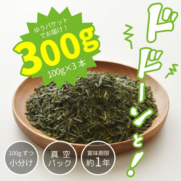 緑茶 茶葉  静岡茶 日本茶 お茶 カテキン 徳用  国産 水出し緑茶　静岡 深蒸し茶 100ｇ×3本 茶彩人 (ちゃさいじん) 1,296円 送料無料！｜shizuokachaen｜02