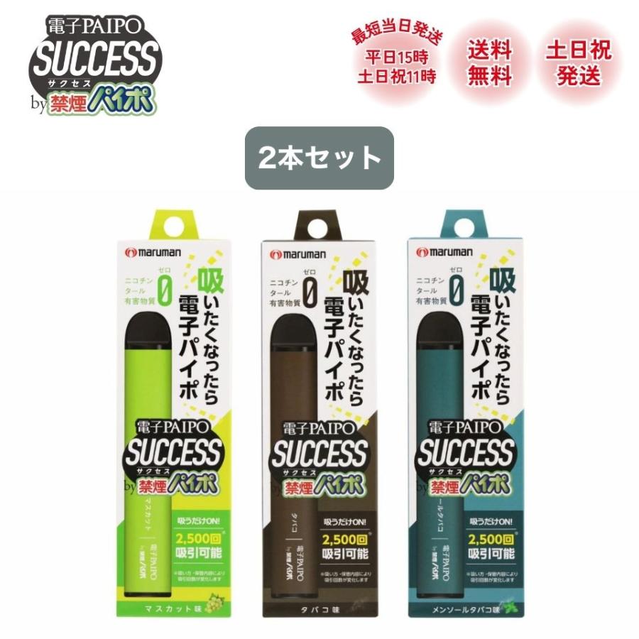 マルマンH&B 電子パイポ サクセス SUCCESS マルマン 2本 マスカット味