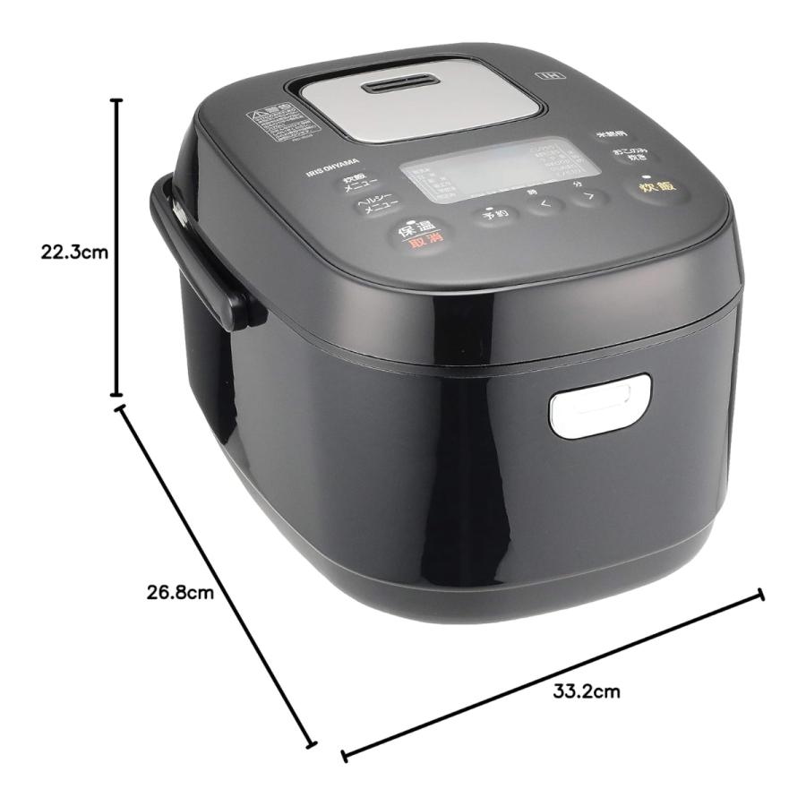 01 アイリスオーヤマ　IHジャー炊飯器　RC-IK50-B 2021年製 銘柄炊き アイリスオーヤマ 炊飯器 5.5合 IHジャー RC-IK50-B