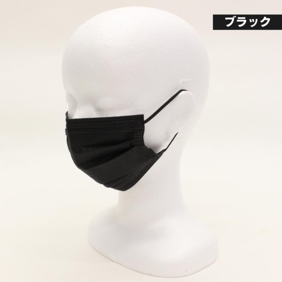 ヒロ・コーポレーション 黒マスク 不織布 50枚 ブラック カラー 6箱