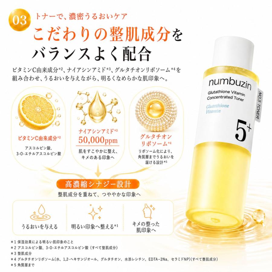 numbuzin 【並行輸入品】 ナンバーズイン 5番 白玉 グルタチオンC