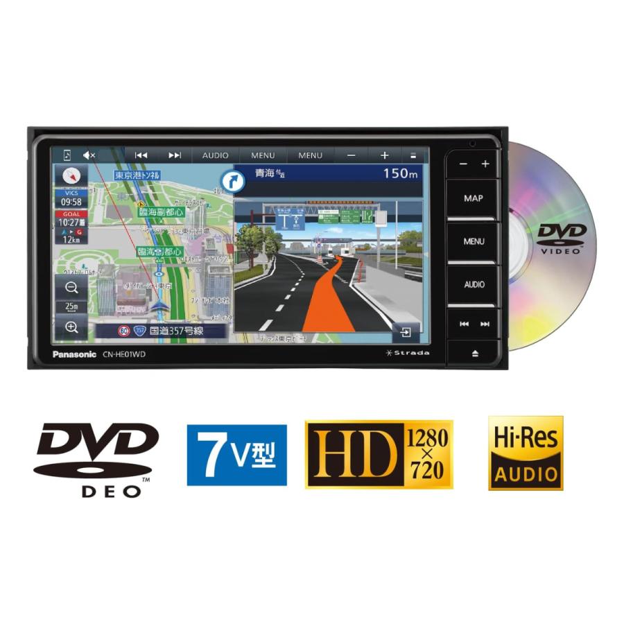 パナソニック ストラーダ CN-HE01D 7インチ カーナビ Panasonic 新品 