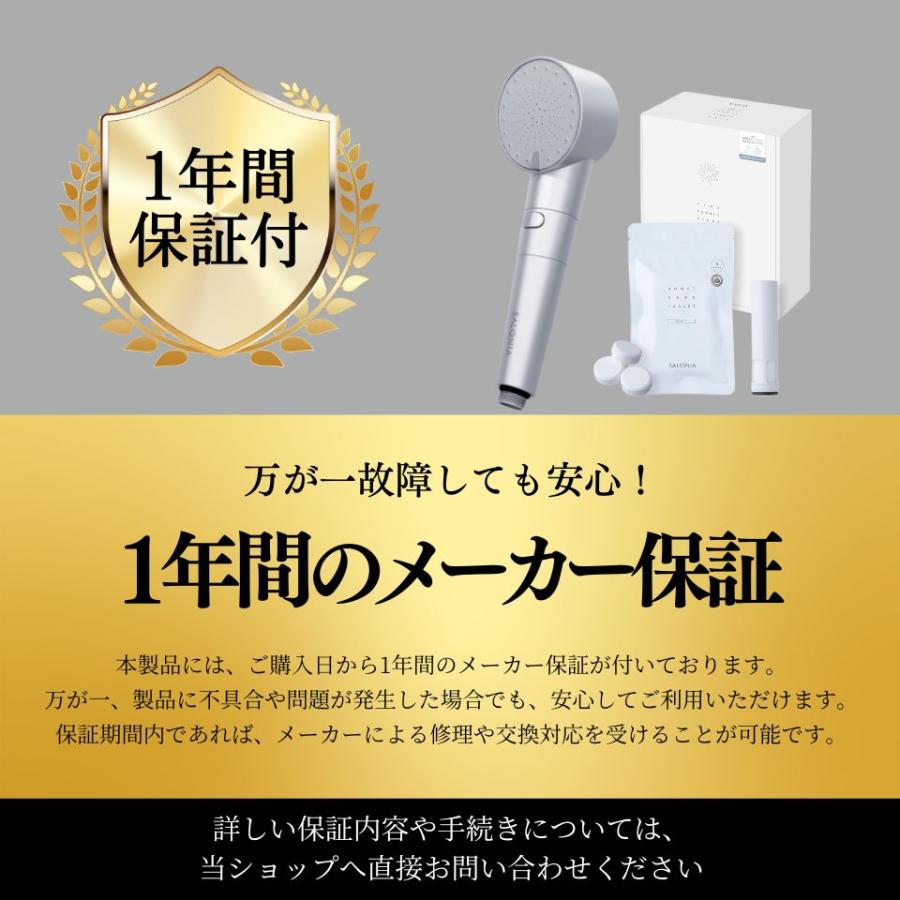 サロニア ウルトラファインバブル シャワーヘッド salonia 重炭酸タブレット シルバー 本体 カートリッジ タブレット ナノバブル SAL23303SL ラッピング対応の画像