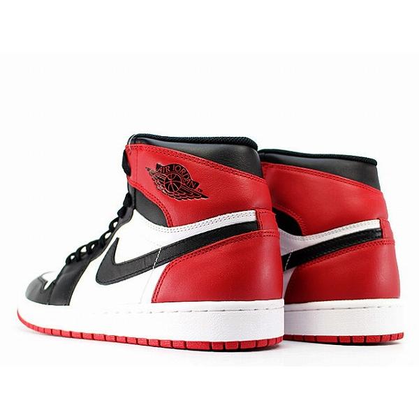 555088-184 ナイキ エアジョーダン1レトロ ハイ つま先 黒 つま黒 BLACK TOE NIKE 送料無料の画像