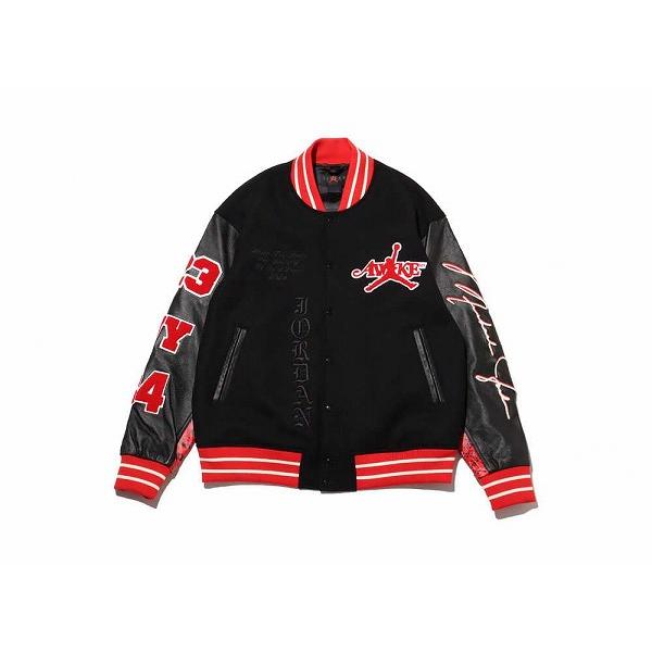 FQ5439-657 ナイキ ジョーダン x アウェイク ニューヨーク ヴァーシティ ジャケット ブラック NIKE 送料無料の画像