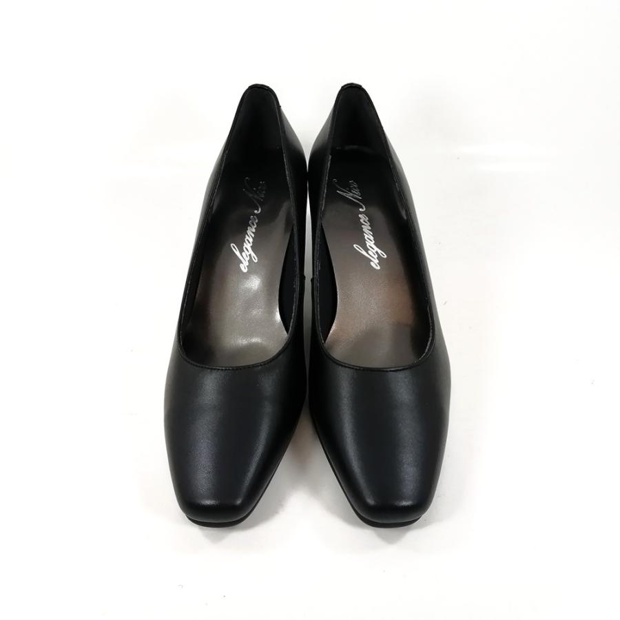 nico（ニコ） エレガンスニコ パンプス 革 幅広 6CMヒール 日本製 結婚