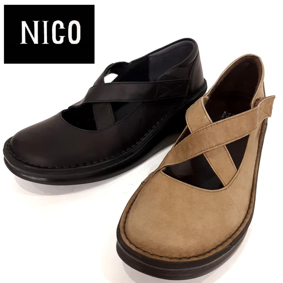 nico（ニコ） シューズ 本革 厚底 快適 靴 レディース 婦人靴 87941