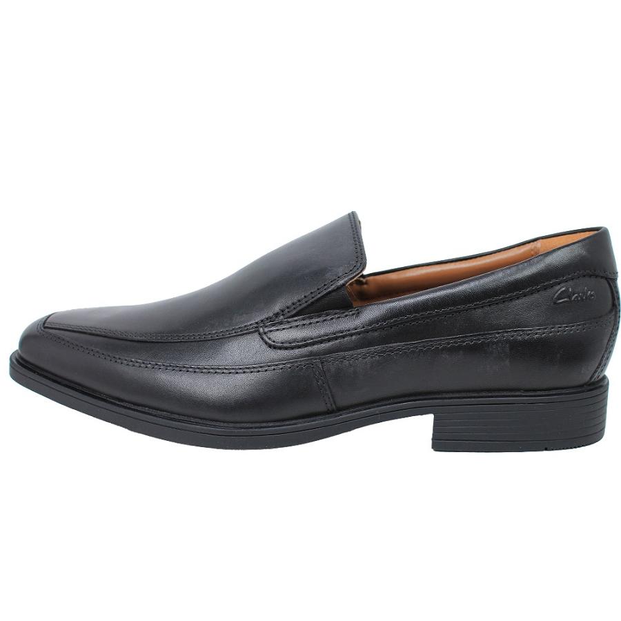 Clarks（クラークス） ローファー メンズ ブラック ビジネスシューズ