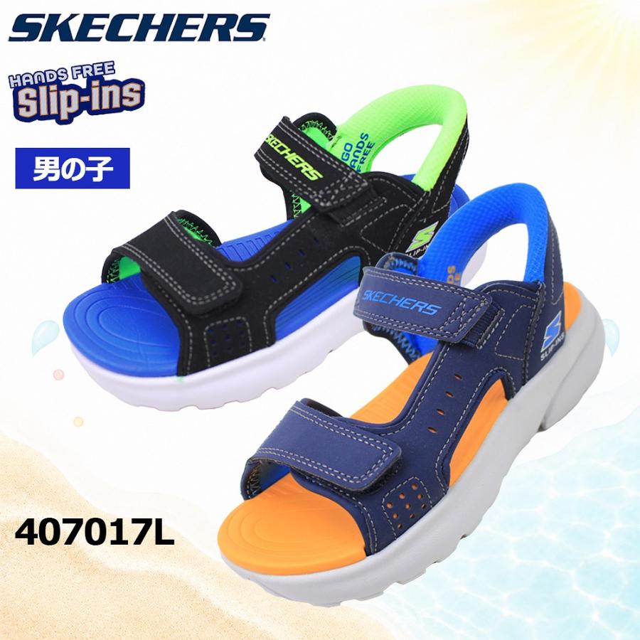 SKECHERS（スケッチャーズ） キッズ サンダル 男の子 407014L レイザー