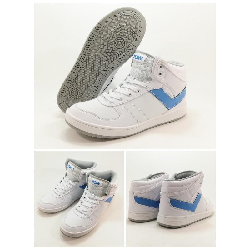 ポニー ハイカット スニーカー Newyork発 ニューヨーク発 防水設計 ダンス メンズ ホワイト ホワイト ブラック 靴 900 Onstep 旧シューズshobido 通販 Yahoo ショッピング