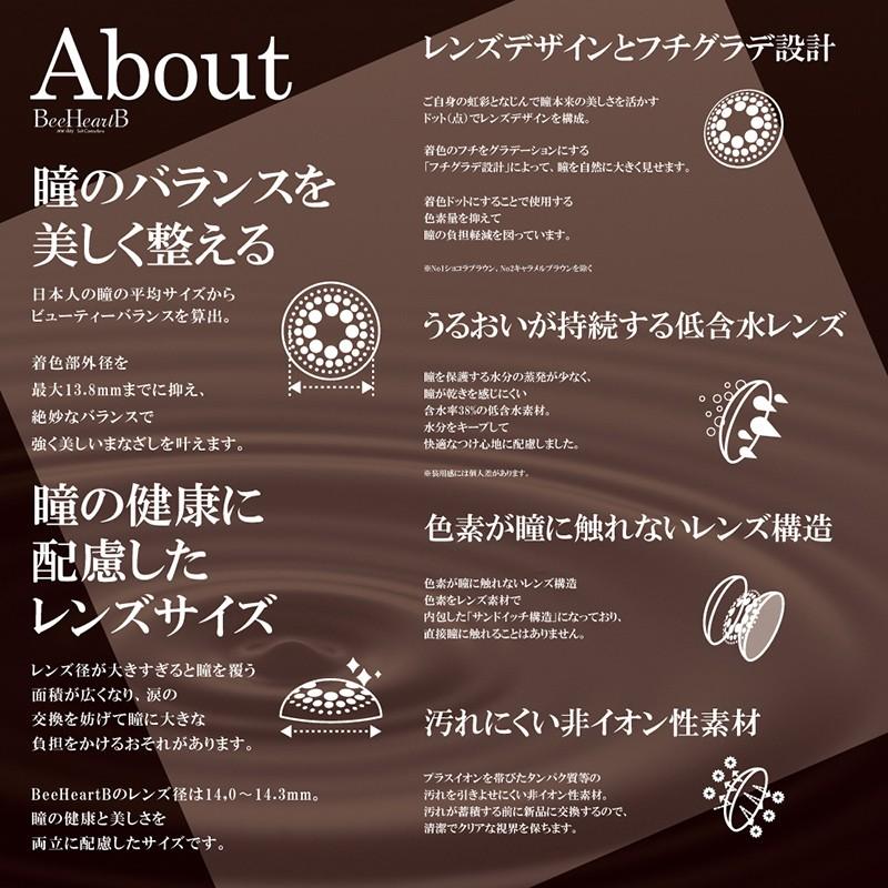 BeeHeartB カラコン 2week ビーハートビー 6枚 14.0mm 度あり 度なし 