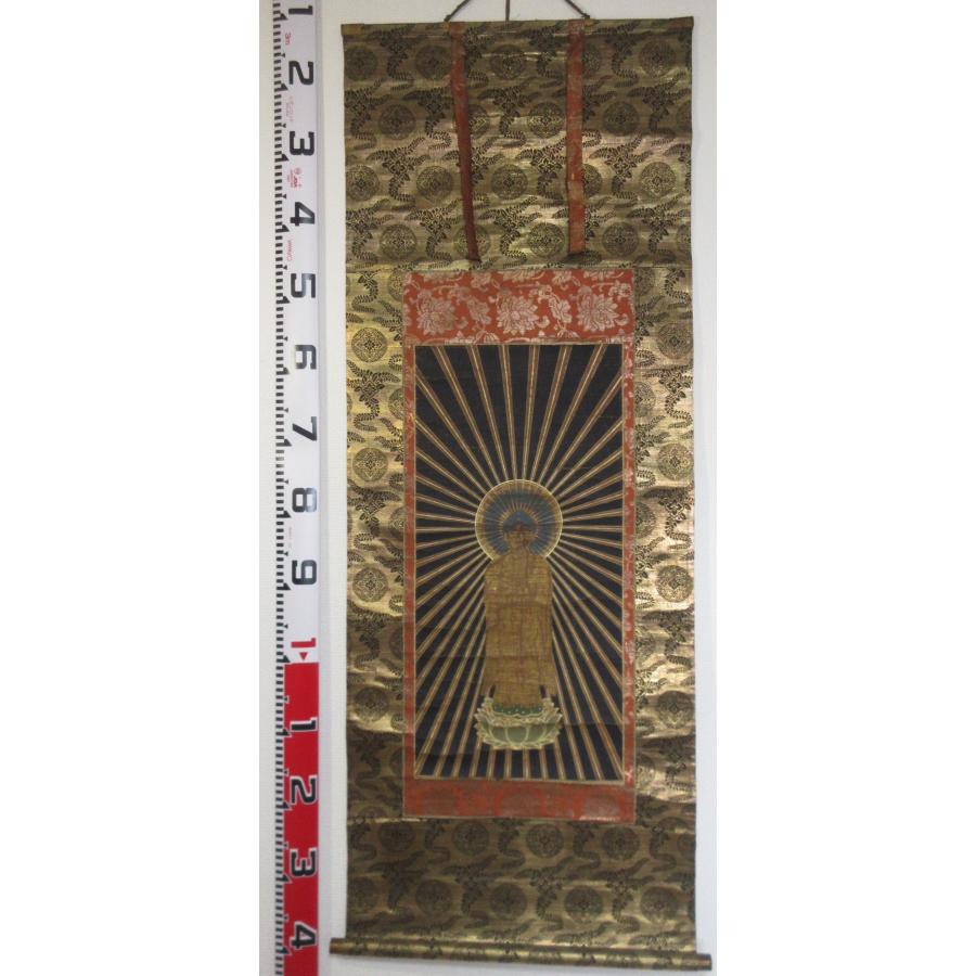 落蓮観音図五百代本尊【宣如上人書付有 恩敬寺什物 真宗大谷派】 B9562a杉 通販 Yahoo!ショッピング