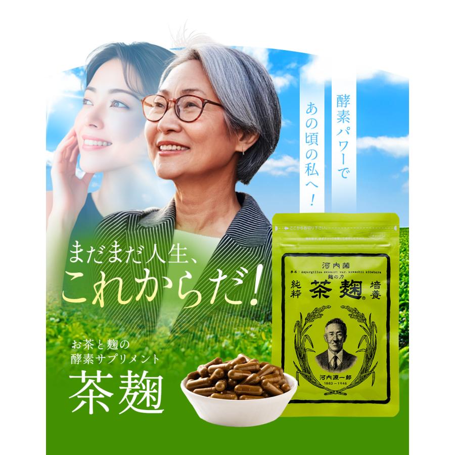 初回購入者限定 セール 河内菌本舗 茶麹 乳酸菌入り サプリメント 30粒
