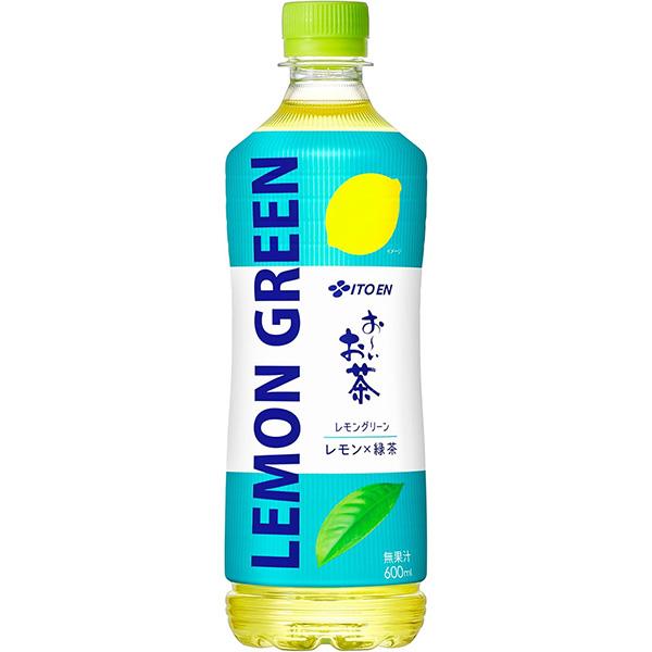お〜いお茶 送料無料 おーいお茶 レモングリーン PET 600ml×24本 LEMON
