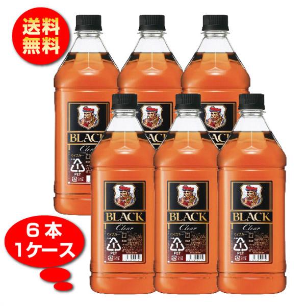 ブラックニッカ 送料無料 クリア 37度 1.8L×6本 1ケース 1800ml アサヒ