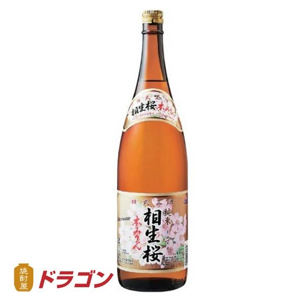 送料無料 相生桜 本みりん 1.8L瓶×6本 1ケース 相生ユニビオ 調味料 あいおいさくら 1800ml（Yahoo!・焼酎屋ドラゴン）