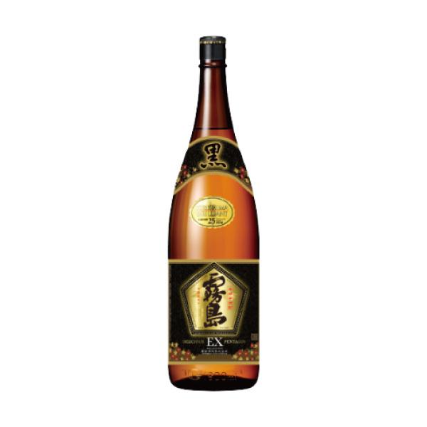 【霧島酒造】 黒霧島EX25度1800mlパック×6本。 芋焼酎 霧島酒造 黒霧島EX 25度 1.8Lびん 芋焼酎 1800ml くろきりしまいーえっ
