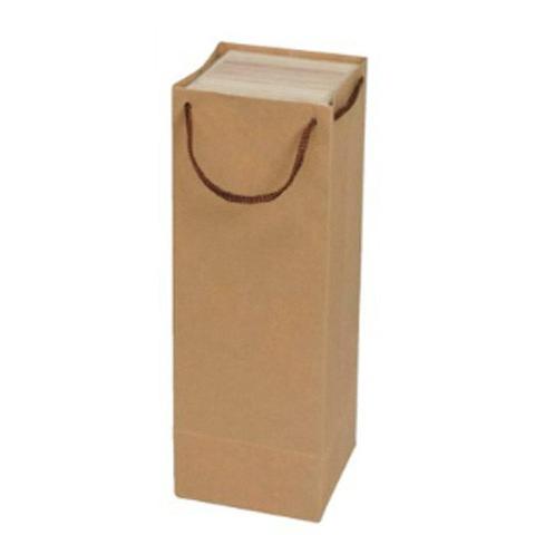手提紙袋 1本入(クラフト) 720ml・900ml・ワインのフルボトル用 単品
