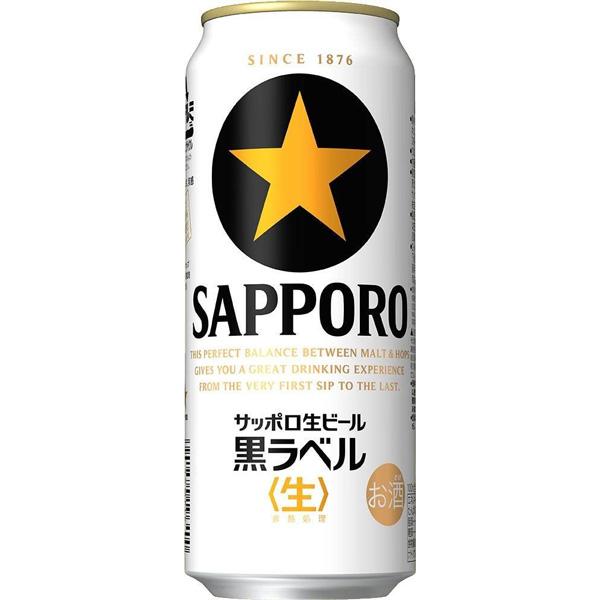 サッポロ 黒ラベル 500ml缶 24缶x2ケース B10 サッポロ ラガービール 送料無料 黒ラベル 500ml×24缶 1ケース ビール