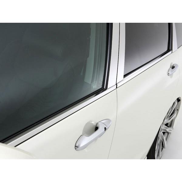 grow（グロウ） ステンレスドアモール(鏡面ハイパーシルバー) エブリィワゴン（DA64W） growstainlessdoormold